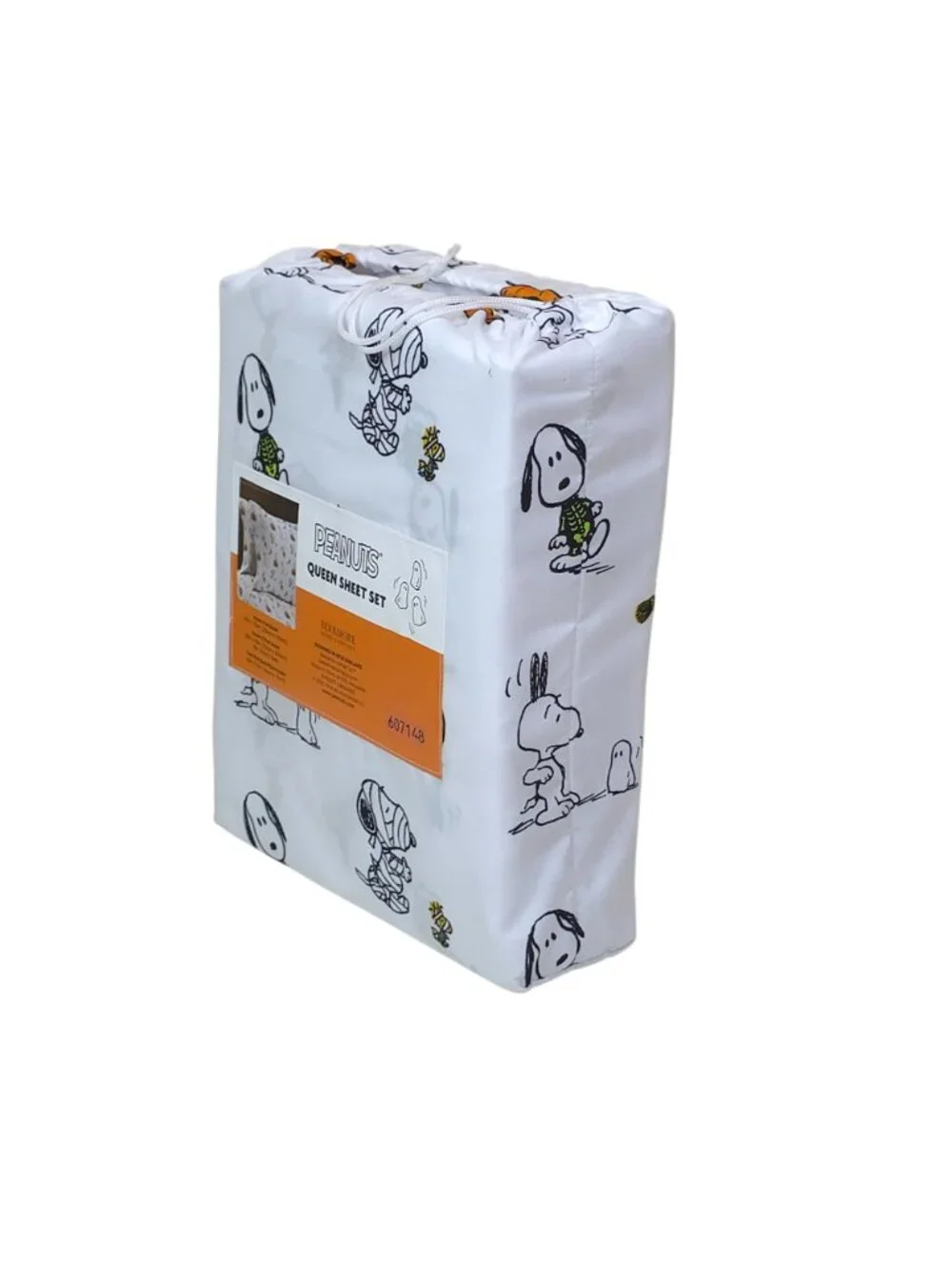 Peanuts Halloween Queen Sheet Set By Berkshire Snoopy & Woodstock Pumpkins